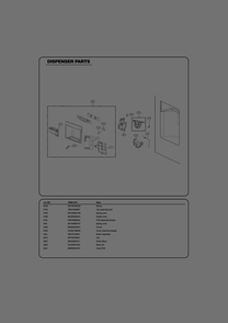 Dispenser Parts Diagram and Parts List for GR-L268LSZM ASTCSE0 LG Refrigerator
