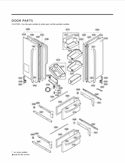 DOOR PARTS Diagram and Parts List for LMX21981ST AST3LGA LG Refrigerator