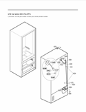 ICE & MAKER PARTS Diagram and Parts List for LMX21981ST AST3LGA LG Refrigerator