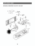 EXPLODED VIEW MECHANICAL COMPARTMENT Diagram and Parts List for LSSC243ST ASTCNA0 LG Refrigerator