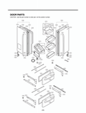 DOOR PARTS Diagram and Parts List for LMX25984SW ASWCNA1 LG Refrigerator
