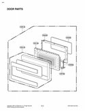 DOOR PARTS Diagram and Parts List for LCRT2010ST CSBEBBY LG Microwave