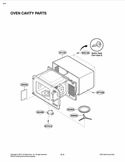 OVEN CAVITY PARTS Diagram and Parts List for LCRT2010ST CSBEBBY LG Microwave