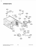 INTERIOR PARTS Diagram and Parts List for LCRT2010ST CSBEBBY LG Microwave