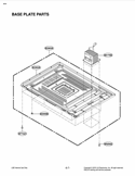 BASE PLATE PARTS Diagram and Parts List for LCRT2010ST CSBEBBY LG Microwave