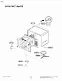 OVEN CAVITY PARTS Diagram and Parts List for LCSP1110ST CSBELGA LG Microwave