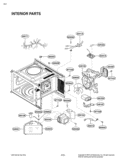 INTERIOR PARTS Diagram and Parts List for LCS1410SW CWHELGA LG Microwave