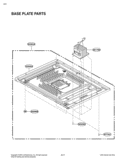 BASE PLATE PARTS Diagram and Parts List for LCS1410SW CWHELGA LG Microwave