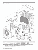 Exploded View Diagram and Parts List for LAU246HV ANCBEUS LG Air Conditioner