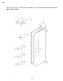 REFRIGERATOR DOOR Diagram and Parts List for LSC27914SB AWBCNA1 LG Refrigerator