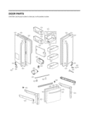 DOOR PARTS Diagram and Parts List for LFX28978SB AWBCNA1 LG Refrigerator
