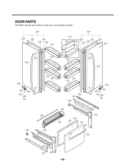 DOOR PARTS Diagram and Parts List for LFC25776SW ASWCNA1 LG Refrigerator
