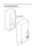 WATER AND ICEMAKER PARTS Diagram and Parts List for LFC25776SW ASWCNA1 LG Refrigerator
