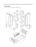 DOOR PARTS Diagram and Parts List for LFX21976ST LFX25976ST/01 LG Refrigerator