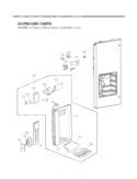 DISPENSER PARTS Diagram and Parts List for LFX21976ST LFX25976ST/01 LG Refrigerator