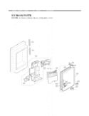 ICE BANK PARTS Diagram and Parts List for LFX21976ST LFX25976ST/01 LG Refrigerator