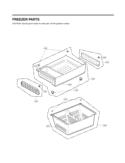 FREEZER PARTS Diagram and Parts List for LFX25978ST ASTCNA1 LG Refrigerator
