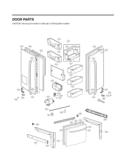 DOOR PARTS Diagram and Parts List for LFX25978ST ASTCNA1 LG Refrigerator