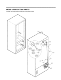 VALVE & WATER TUBE PARTS Diagram and Parts List for LFX25978ST ASTCNA1 LG Refrigerator