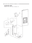 DISPENSER PARTS Diagram and Parts List for LFX25976SB AWBCNA1 LG Refrigerator