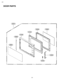 DOOR PARTS Diagram and Parts List for LCRT1510SV CSLEBBY LG Microwave