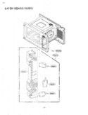 LATCH BOARD PARTS Diagram and Parts List for LCRT1510SV CSLEBBY LG Microwave