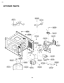 INTERIOR PARTS Diagram and Parts List for LCRT1510SV CSLEBBY LG Microwave