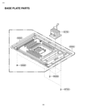 BASE PLATE PARTS Diagram and Parts List for LCRT1510SV CSLEBBY LG Microwave