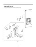 DISPENSER PARTS Diagram and Parts List for LMX25984ST ASTCNA2 LG Refrigerator
