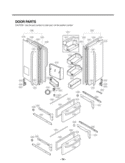 DOOR PARTS Diagram and Parts List for LSMX214ST ASTCNA1 LG Refrigerator
