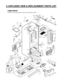 EXPLODED VIEW & REPLACEMENT PARTS LIST CASE PARTS Diagram and Parts List for LSFS213ST ASTCNA1 LG Refrigerator
