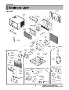 Diagram 1 Diagram and Parts List for W3NC25TNCE2 AT3AUSL LG Air Conditioner