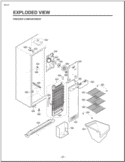 FREEZER COMPARTMENT EXPLODED VIEW Diagram and Parts List for LSC27921ST AST4LGA LG Refrigerator