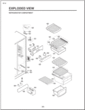 REFRIGERATOR COMPARTMENT EXPLODED VIEW Diagram and Parts List for LSC27921ST AST4LGA LG Refrigerator