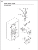 Part Location Diagram of 4974JA1063B LG GUIDE,RAIL