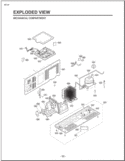 MECHANICAL COMPARTMENT EXPLODED VIEW Diagram and Parts List for LSC27921ST AST4LGA LG Refrigerator
