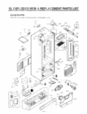 EXPLODED VIEW & REPLACEMENT PARTS LIST CASE PARTS Diagram and Parts List for LMX25984SB AWBCNA2 LG Refrigerator