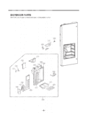 DISPENSER PARTS Diagram and Parts List for LMX25984SB AWBCNA2 LG Refrigerator