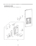 DISPENSER PARTS Diagram and Parts List for LMX25984SW ASWCNA2 LG Refrigerator