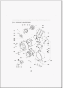 DRUM & TUB ASSEMBLY Diagram and Parts List for GCW1069CS ABWEECI LG Washer