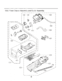 Panel Drawer Assembly and Guide Assembly Diagram and Parts List for DLGX2551W ABWEEUS LG Dryer