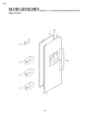 FREEZER DOOR Diagram and Parts List for LSC27914ST ASTCNA2 LG Refrigerator