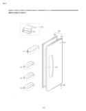 REFRIGERATOR DOOR Diagram and Parts List for LSC27914ST ASTCNA2 LG Refrigerator