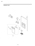 DISPENSER PARTS Diagram and Parts List for LSC27914ST ASTCNA2 LG Refrigerator
