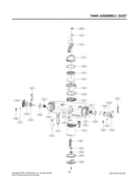 TANK ASSEMBLY Diagram and Parts List for LUV250C CQZELGA LG Canister Vacuum