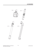 ACCESSORIES Diagram and Parts List for LUV250C CQZELGA LG Canister Vacuum