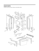 DOOR PARTS Diagram and Parts List for LFX25978SW /00 LG Refrigerator