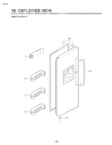 FREEZER DOOR  EXPLODED VIEW Diagram and Parts List for LSC27921SW ASW5LGA LG Refrigerator