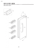 REFRIGERATOR DOOR EXPLODED VIEW Diagram and Parts List for LSC27921SW ASW5LGA LG Refrigerator