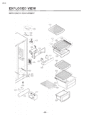 REFRIGERATOR COMPARTMENT EXPLODED VIEW Diagram and Parts List for LSC27921SW ASW5LGA LG Refrigerator